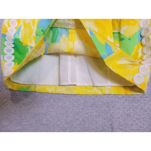 NWT Lilly Pulitzer Yellow Mila Shift Dress Sz 6 First Impression Sunglow Yellow - Picture 9 of 16